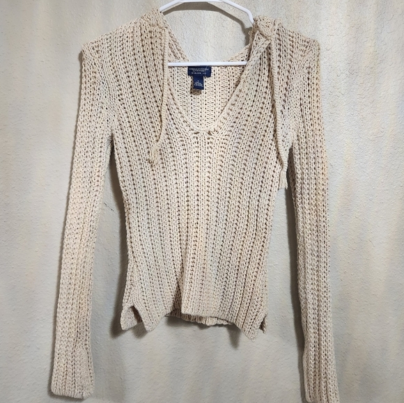 American Eagle Cream Knit Sweater - Picture 8 of 11